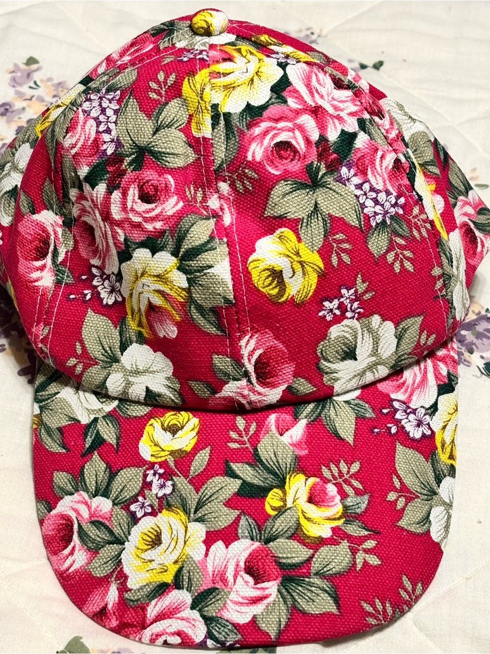 Floral Pink Women's Baseball Cap